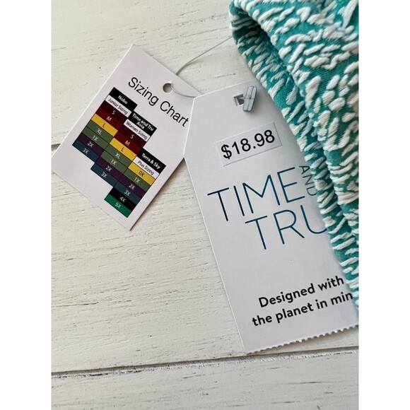 Time and Tru Bikini Bottoms Womens Plus 2x Blue Ruched Swim Bikini Bottom 2x A1 - Picture 6 of 8